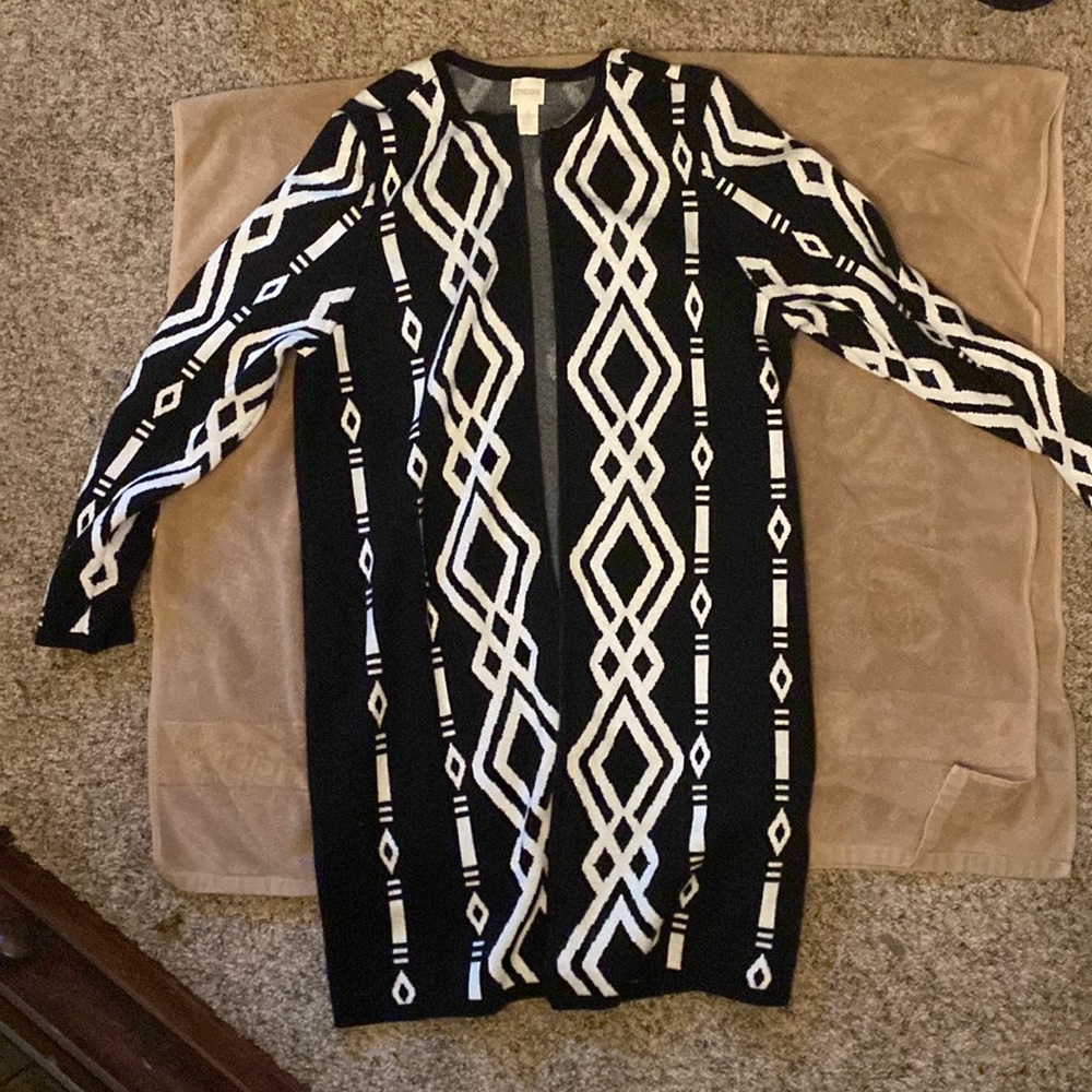 Chicos size 3 long sweater